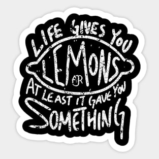 AJR LEMONS WHITE VINTAGE Sticker